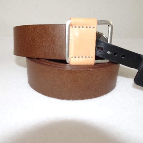Levi's Leather Casual Belt Men's Size L Brown Slide Close - Picture 2 of 8